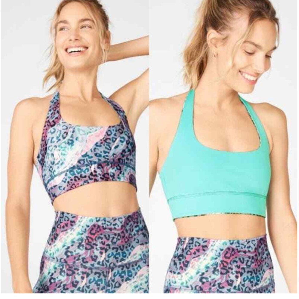 Fabletics Harlow Halter Reversible Sports Bra Size 4X
